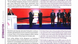 AR-GE Merkezi Sertifikasını Düzenlenen Törenle Aldık